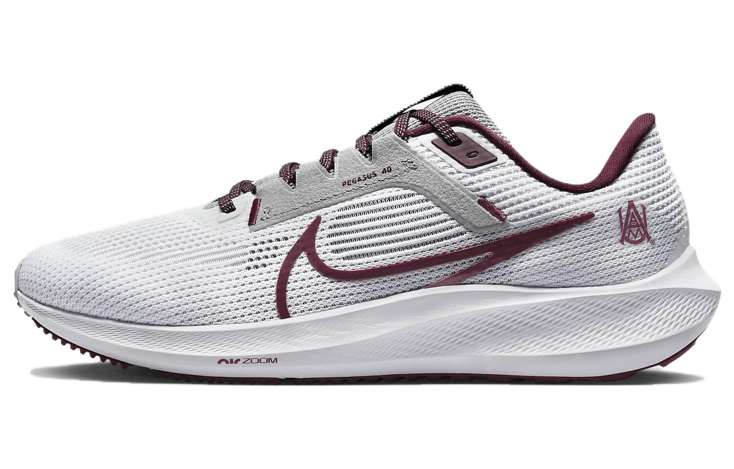 

Кроссовки Nike Air Zoom Pegasus 40 'Alabama A&M', белый/красный