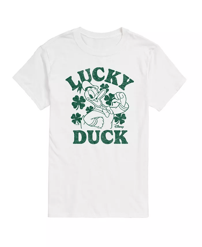 

Мужская футболка Disney Donald Duck Lucky Duck с короткими рукавами Airwaves, белый