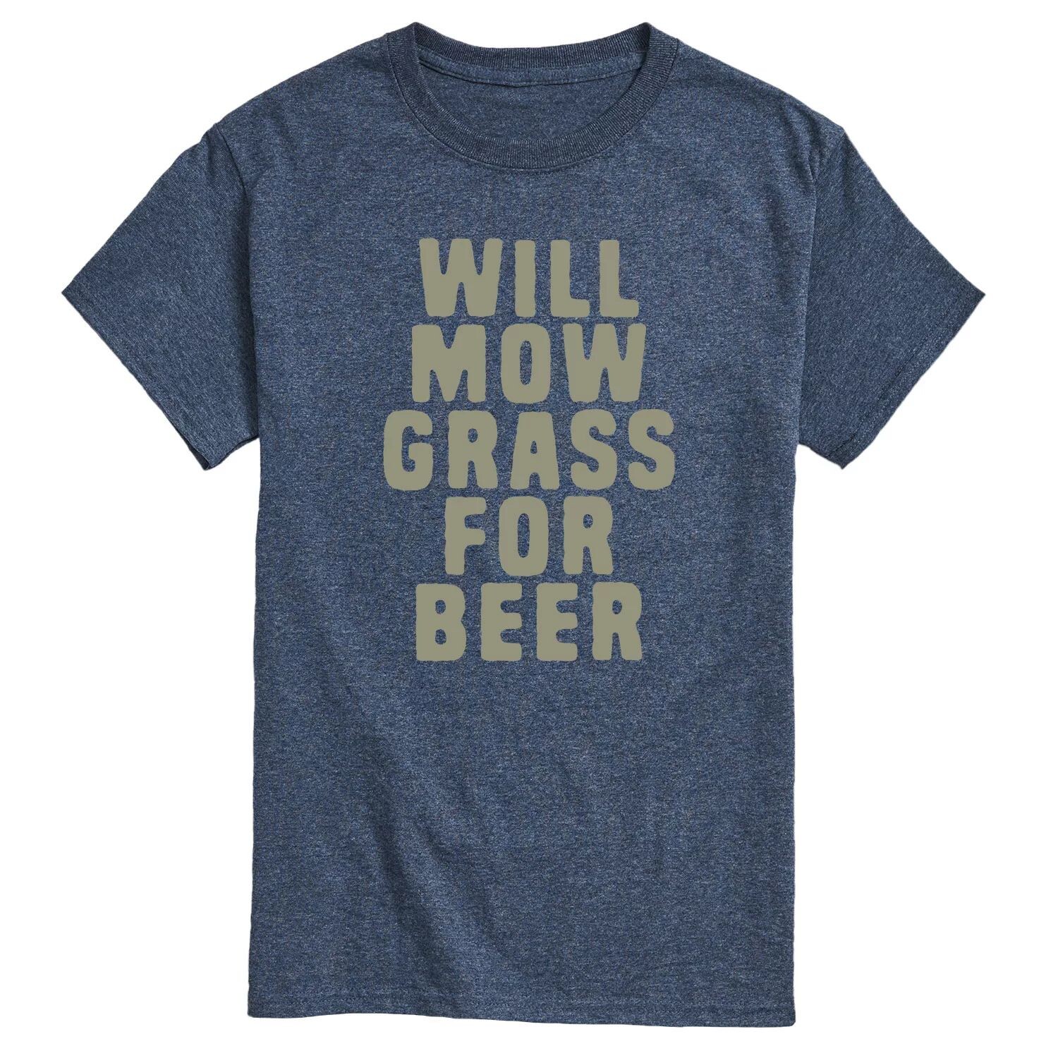 

Мужская футболка Will Cow Grass For Beer Licensed Character