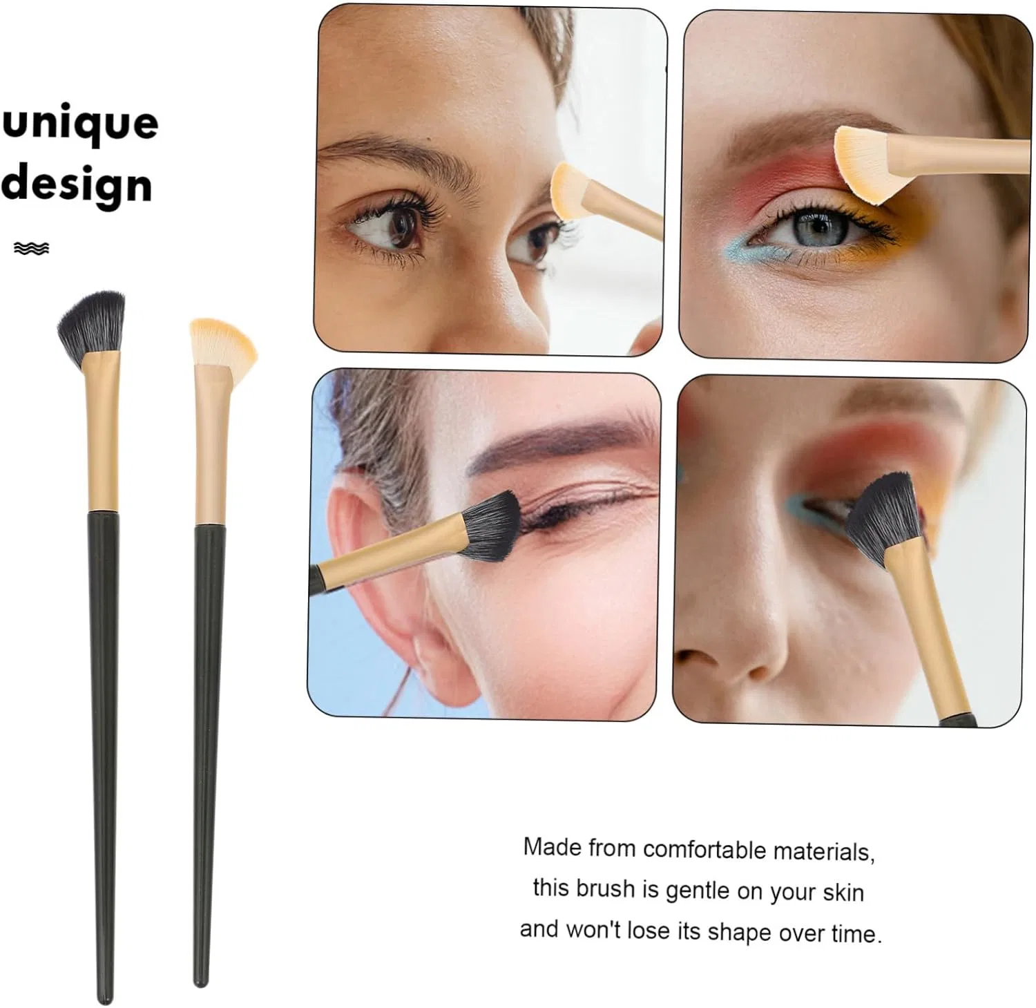 Набор кистей для макияжа глаз 6 шт. Angle Concealer Brush Holidyoyo — фото 4