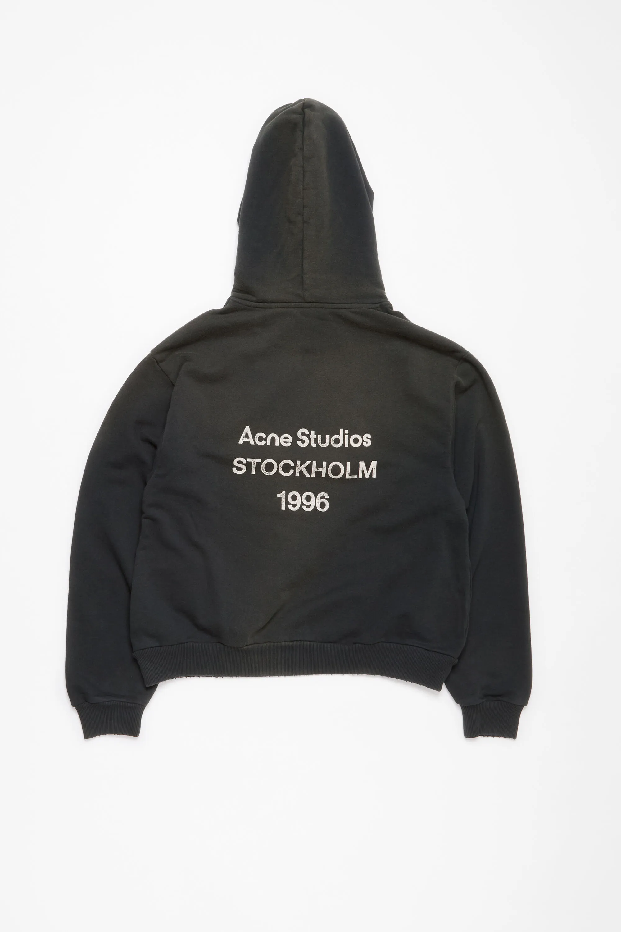 Свитер с капюшоном с логотипом Acne Studios, Black — фото 4