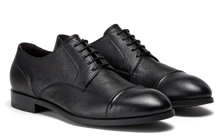 Ermenegildo Zegna Туфли мужские Low top Black — фото 4