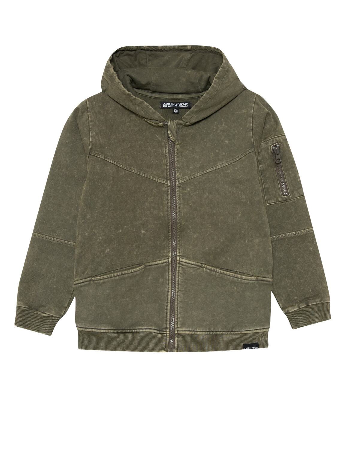 

4PRESIDENT Толстовка с молнией 'Nijs' в зеленом цвете