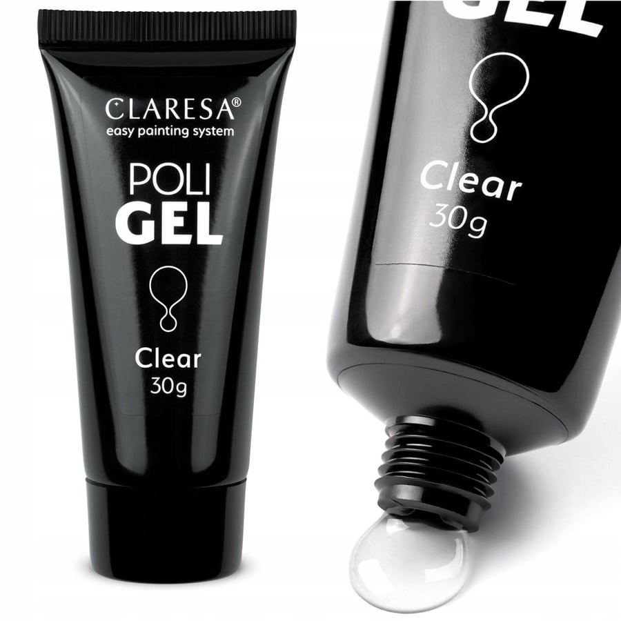 

Claresa Poli Gel Акриловый гель для наращивания ногтей Бесцветный прозрачный 30 г Puderek