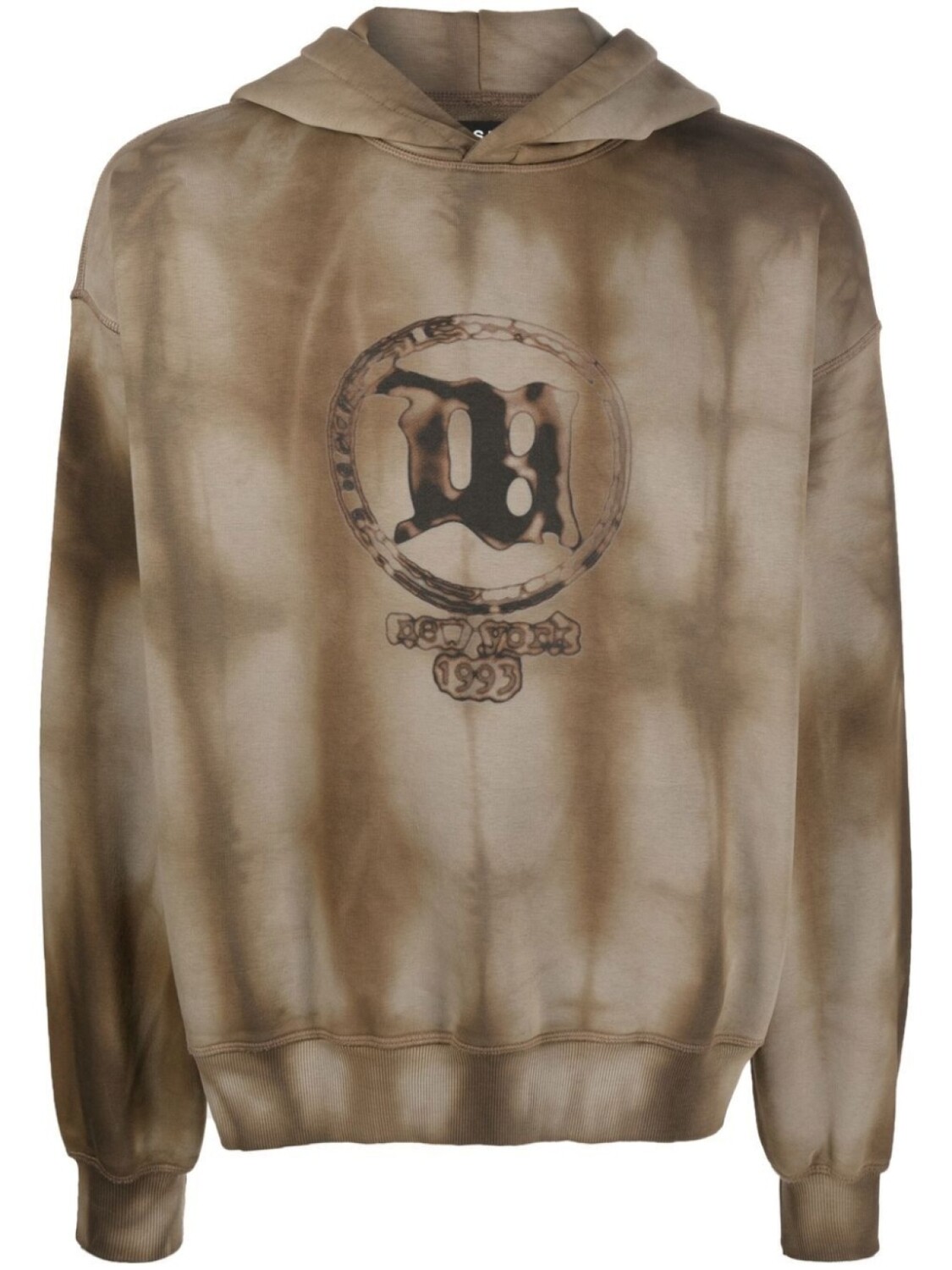 

MISBHV Strobe tie-dye hoodie, коричневый