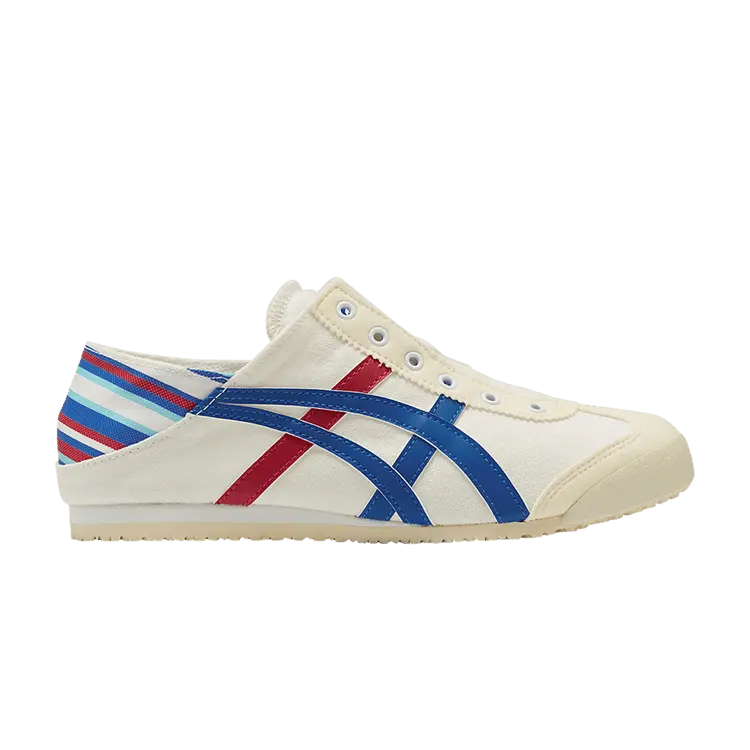 

Кроссовки Onitsuka Tiger Mexico 66 Paraty White Classic Blue Stripes, белый