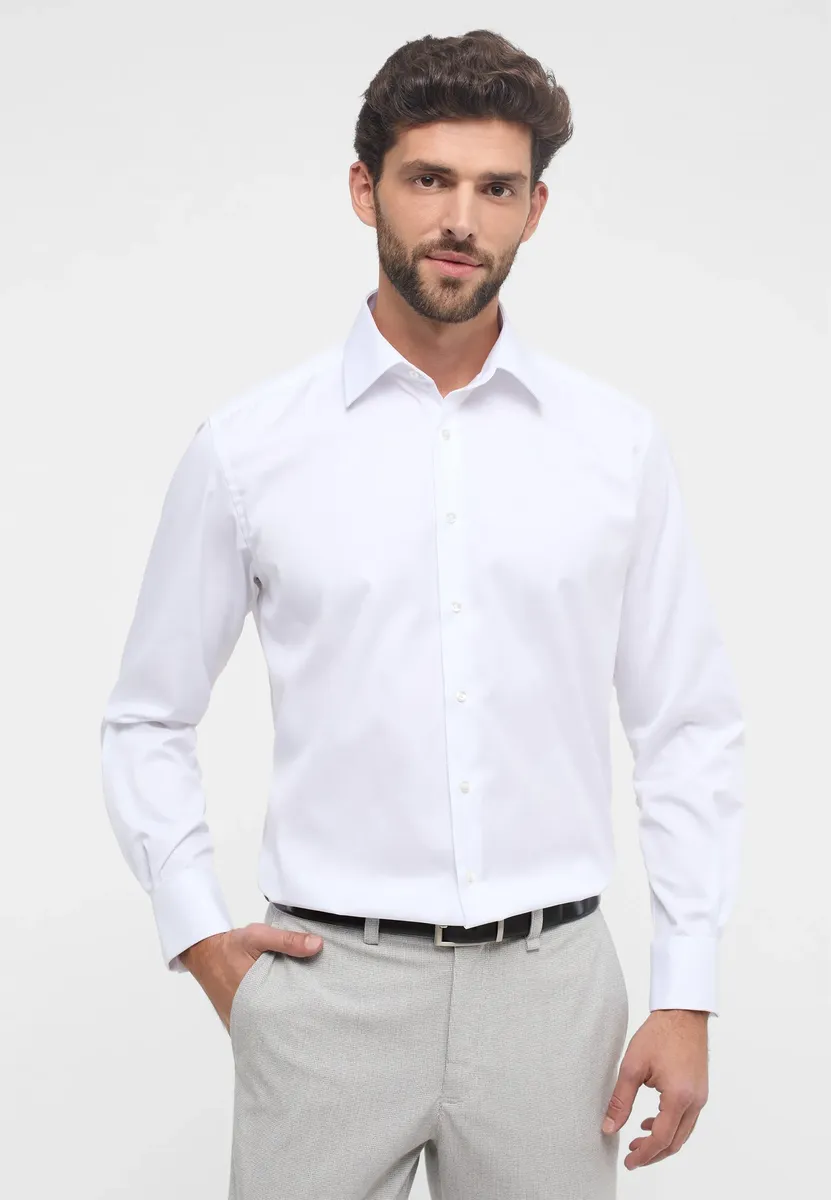 

Рубашка Eterna с длинными рукавами "COMFORT FIT", белый