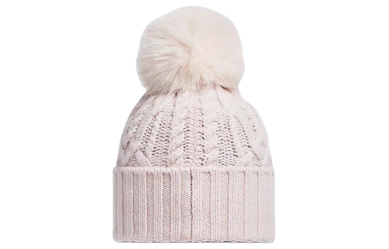 Шапка-бини из шерсти, кашемира, модакрила, акрила, полиэстера Women's Pink Moncler, розовый — фото 2