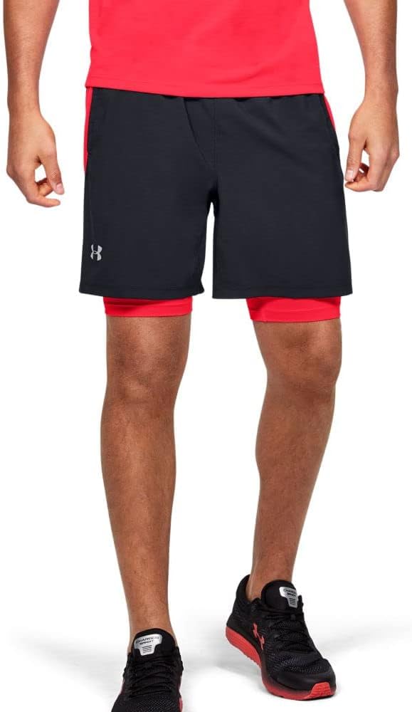 

Under Armour мужские шорты Launch Stretch Woven 2-in-1, Black (003)/Reflective