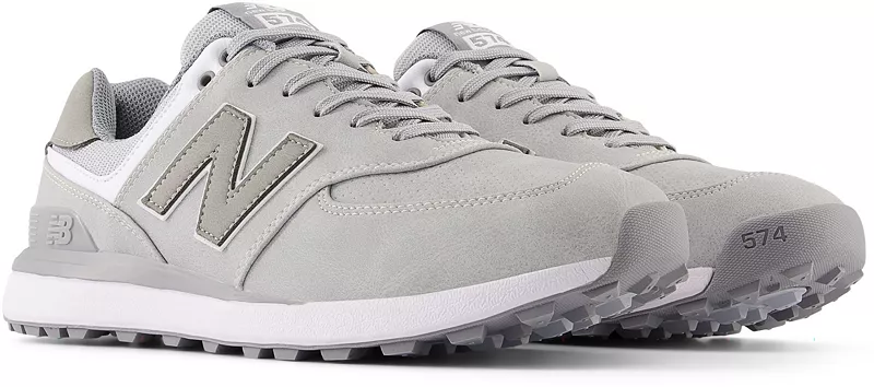 Мужские кроссовки для гольфа New Balance 574 Greens V2, светло-серый — фото 4