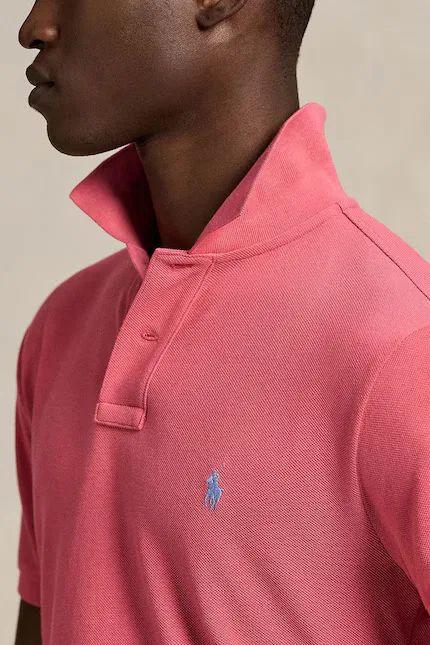Поло хлопок Polo Polo Ralph Lauren, розовый — фото 4