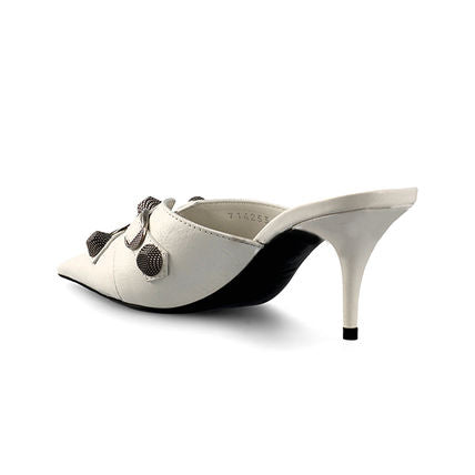 Кроссовки cagole heeled mules Balenciaga, белый — фото 4