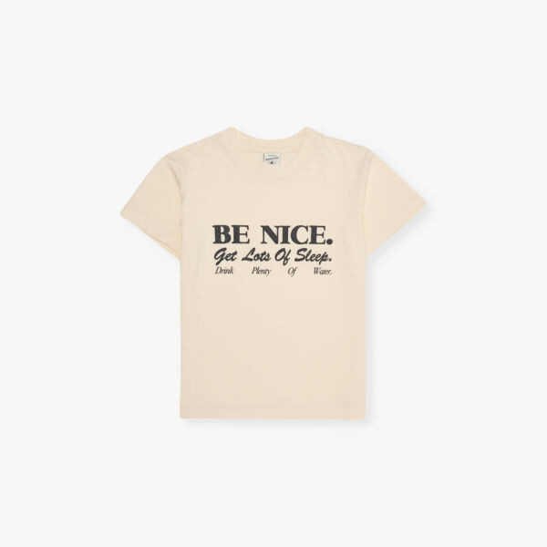 

Футболка с короткими рукавами из хлопковой смеси Be nice 2-14 лет Sporty & Rich, бежевый