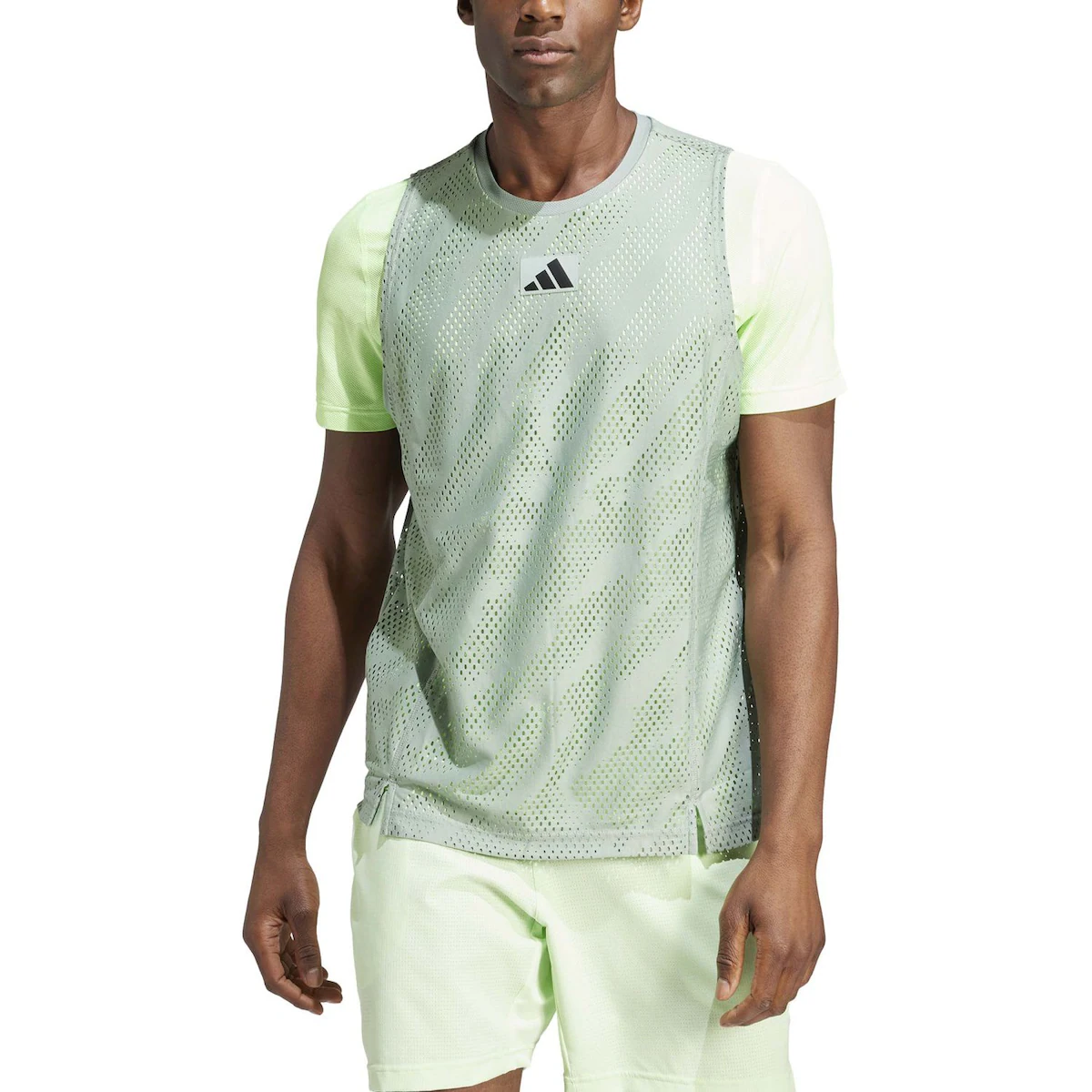 

Мужская теннисная рубашка Adidas WOW PRO, светло-зеленый