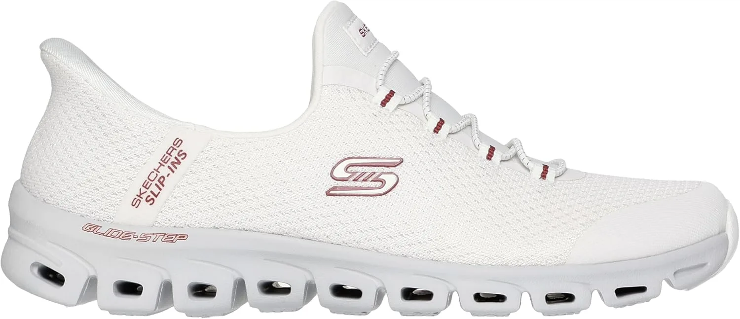 Мужские кроссовки Skechers Glide-Step Pro без шнурков, белый/зеленый — фото 4