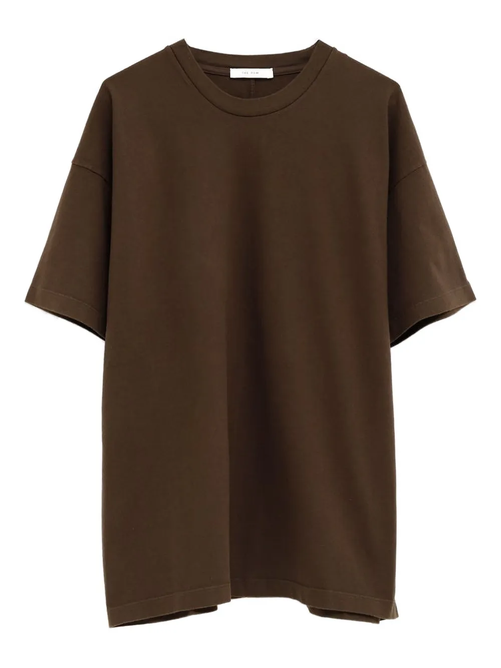 

Короткий топ свободного кроя с короткими рукавами THE ROW, коричневый