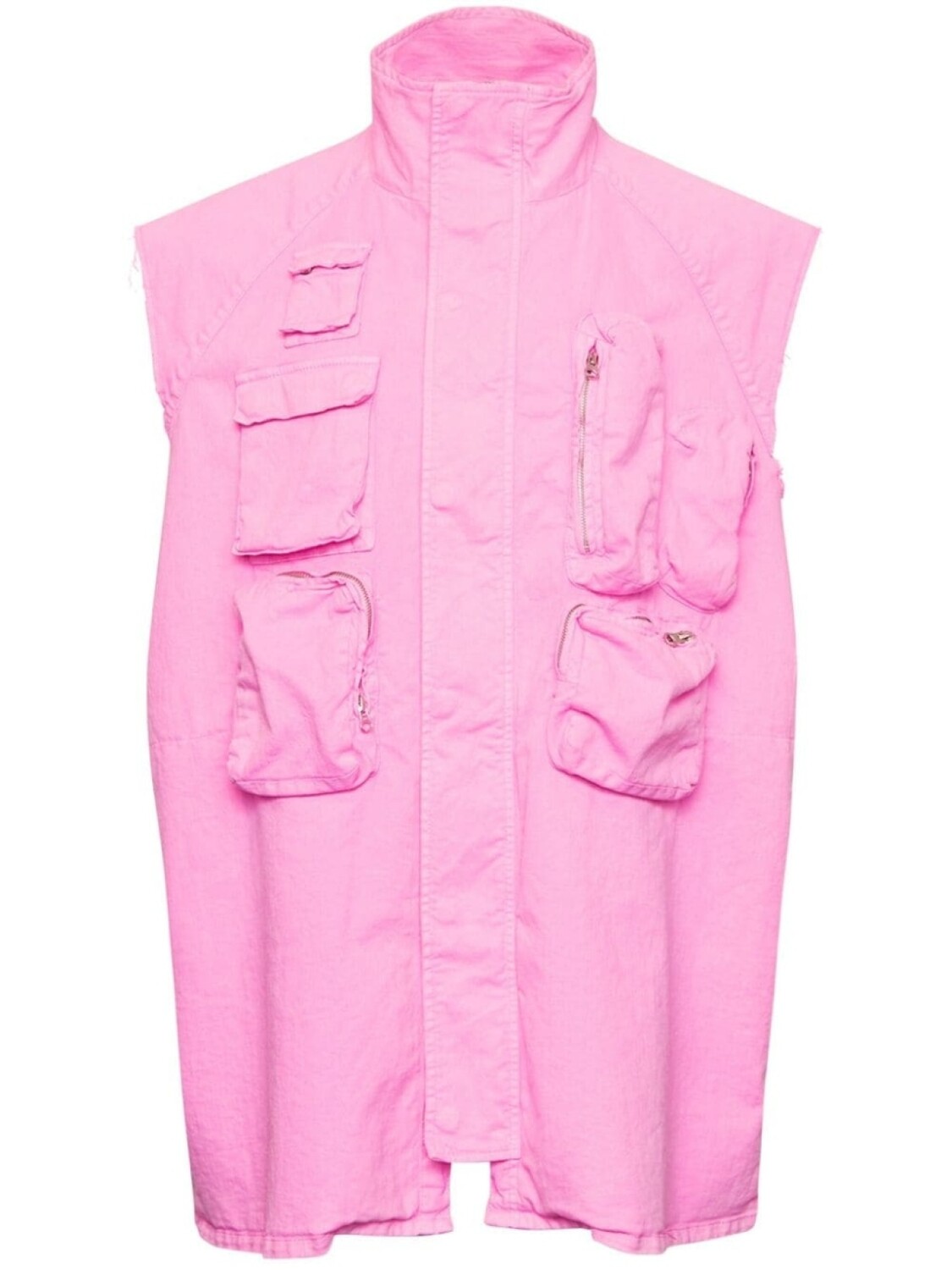 

MM6 Maison Margiela жилет с логотипом, розовый