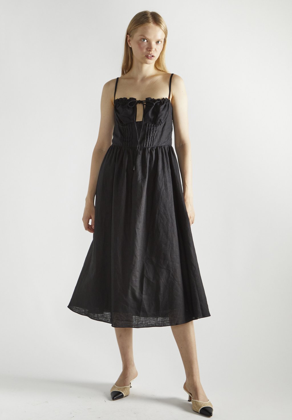

Повседневное платье TIE FRONT Glamorous, черный