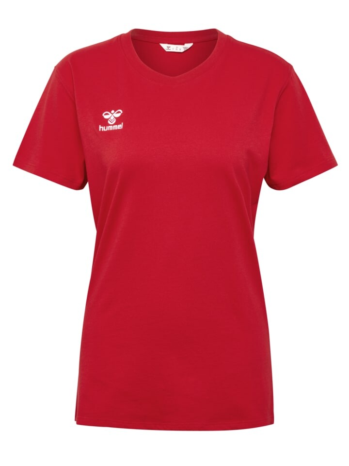 

Футболка Hummel Rundhalsausschnitt gesticktes Logo Regular fit, красный