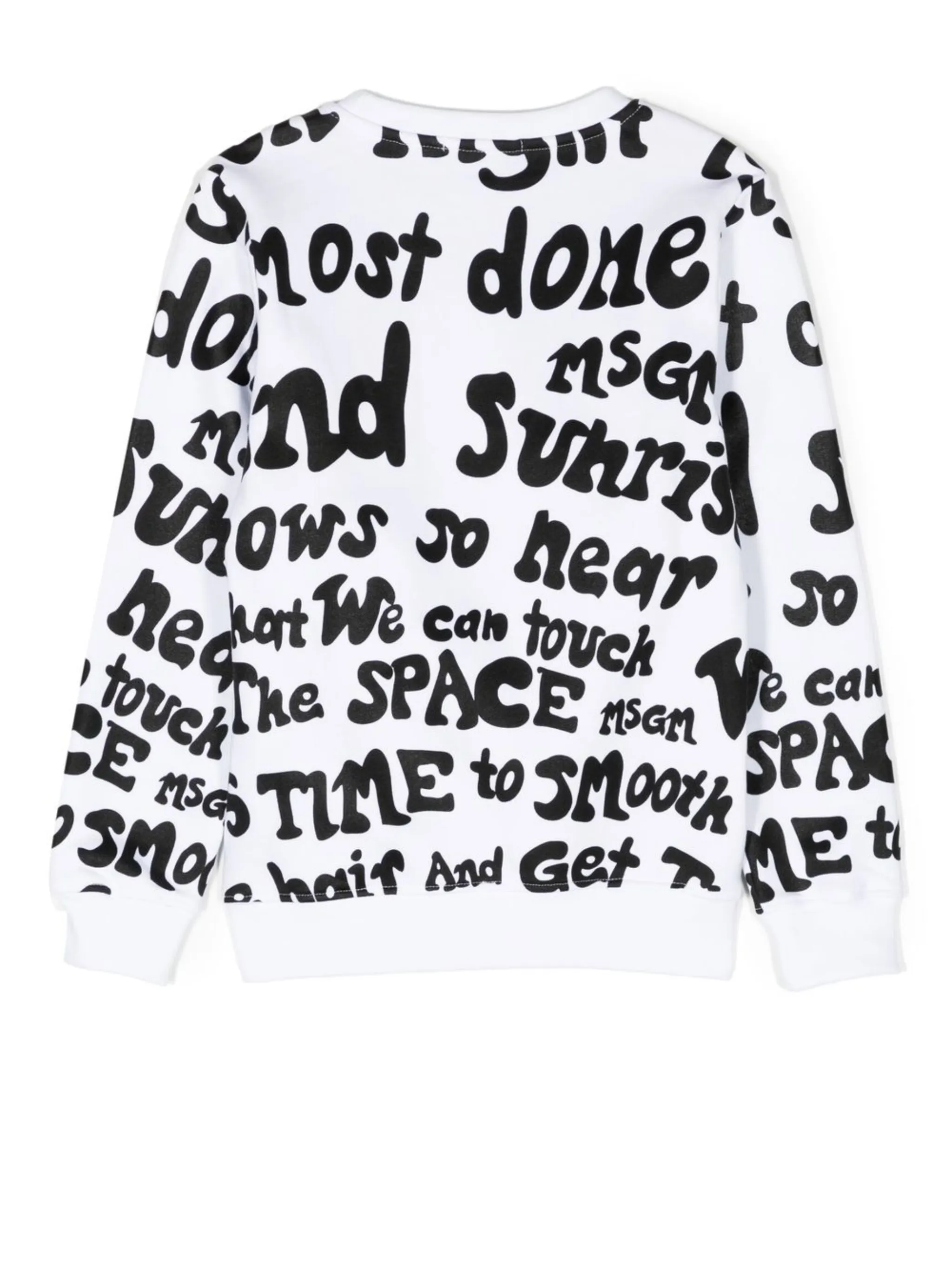 Толстовка с принтом Msgm Kids, белый — фото 2