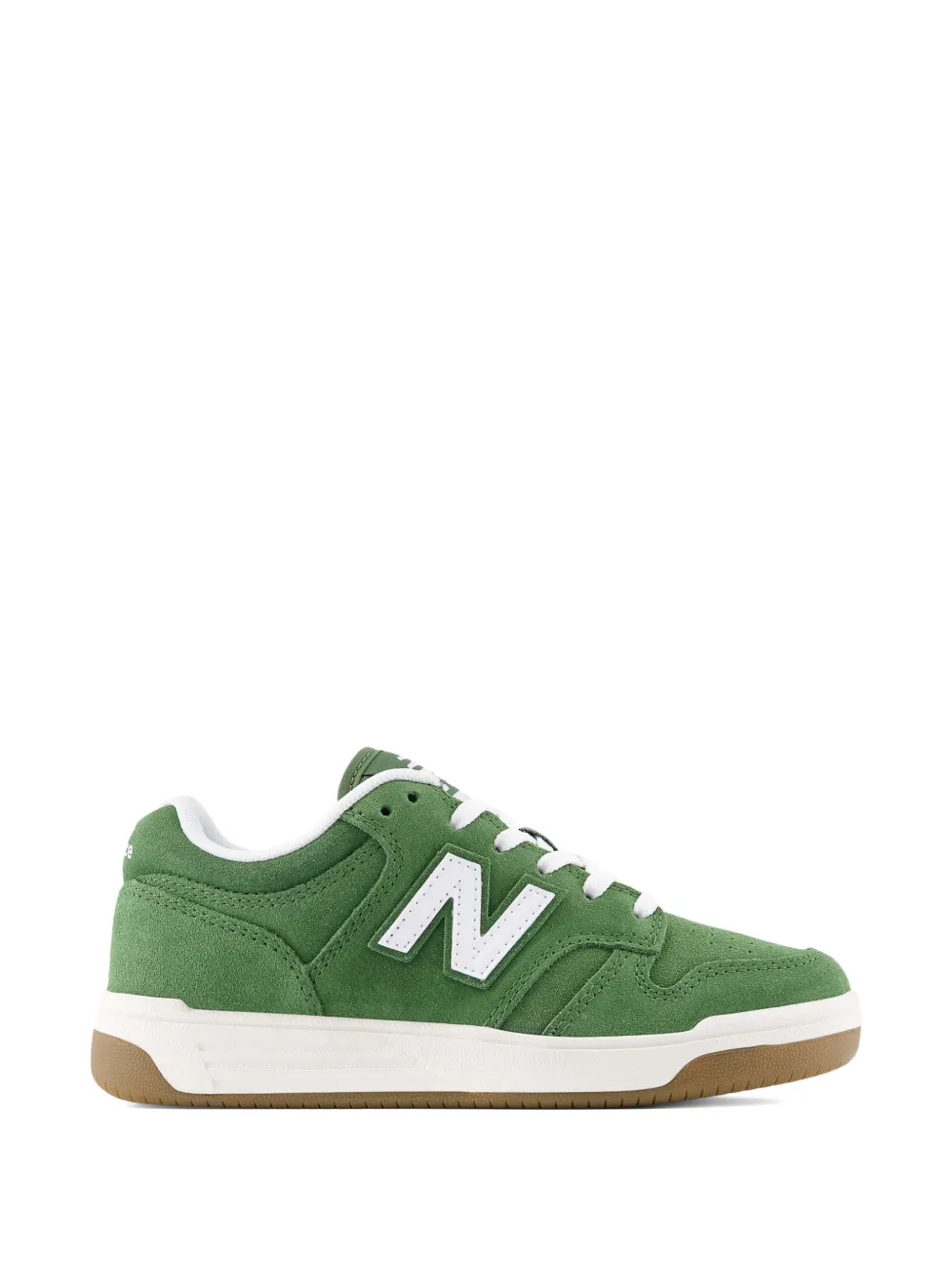 Кроссовки b480 на шнуровке New Balance Kids, зеленый — фото 2