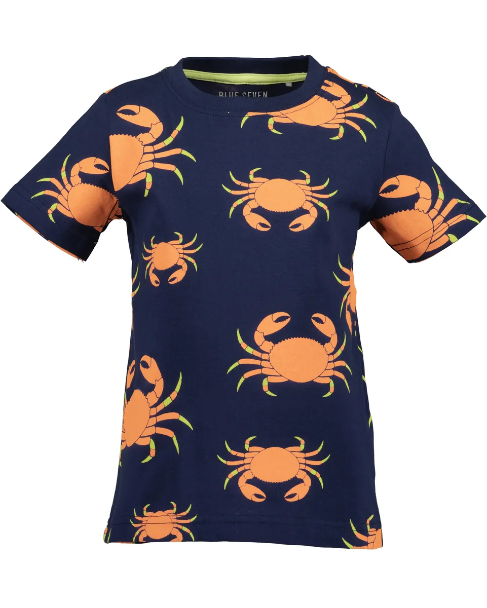 

Рубашка с короткими рукавами Blue Seven "kl Kn T-Shirt, круглый вырез", цвет Ultramarin Orig