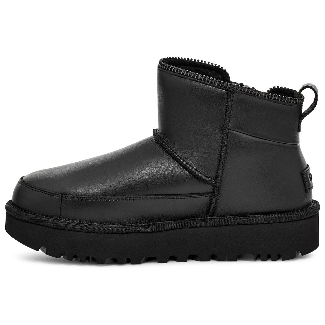 

Классические мини-мотоботы черный женские, ботинки Ugg