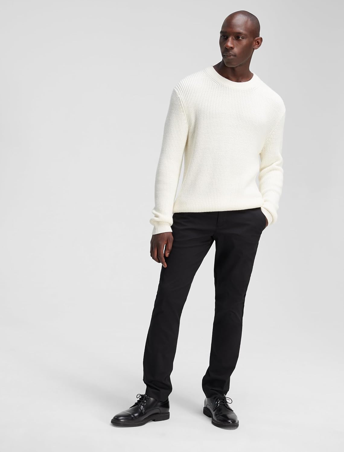 Мужские облегающие брюки-чинос Calvin Klein Infinite Flex, Black — фото 4