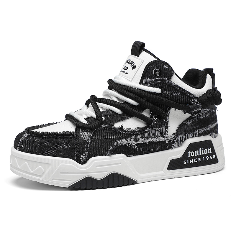 

Непромокаемые, легкие и дышащие кроссовки Mid Top для скейтбординга мужские Tonlion, белый