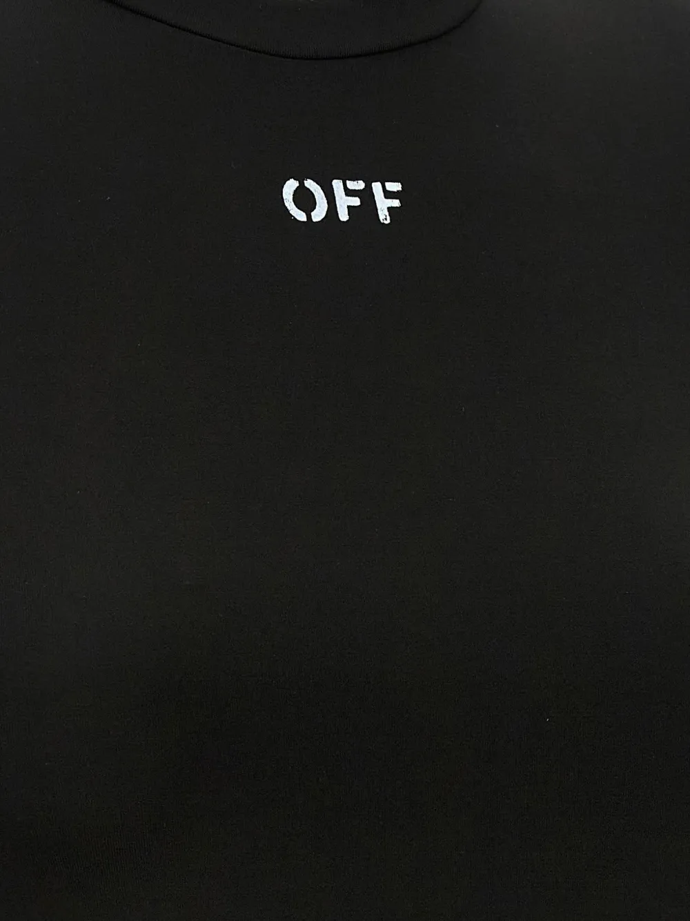 Свитер с круглым вырезом и принтом логотипа Off-White, черный — фото 3