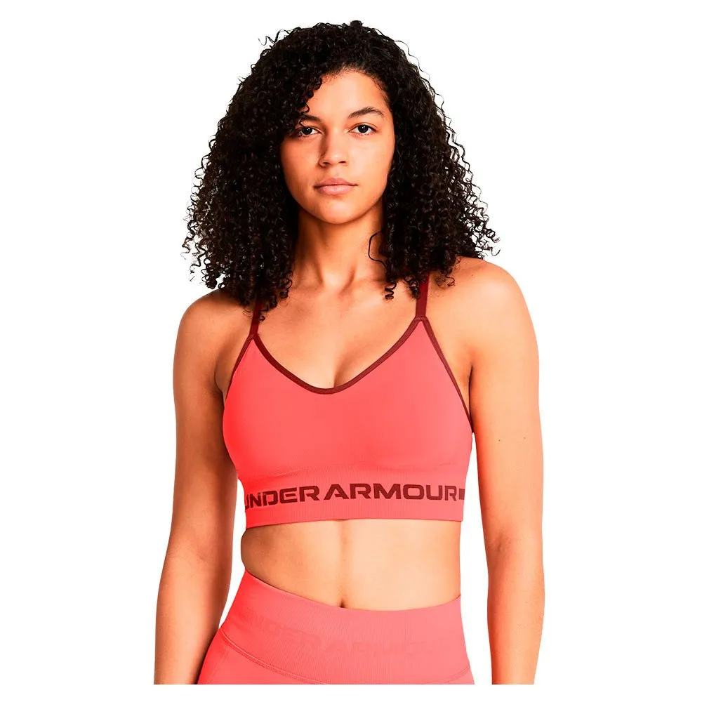 

Спортивный бюстгальтер Under Armour Long Seamless Low Impact, розовый