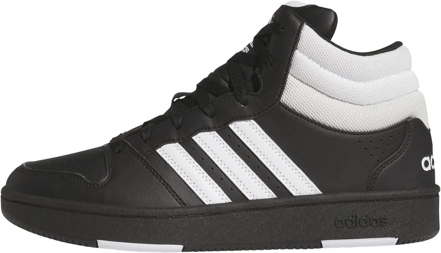 Кроссовки Adidas Unisex Hoops Mid Classic, Core Black Ftwr White Orbit Grey