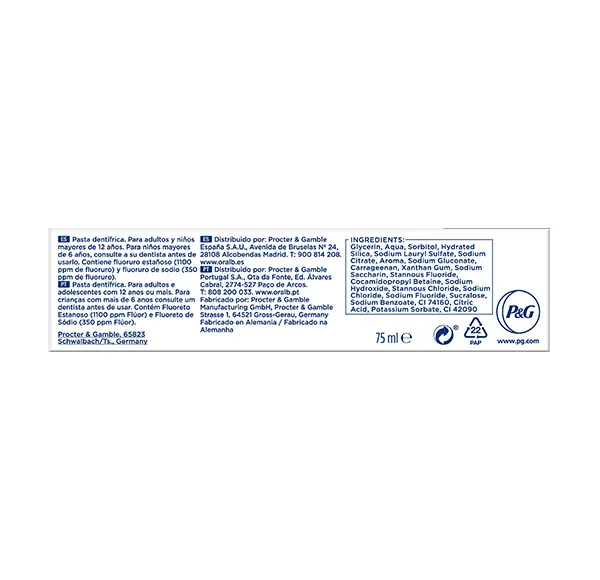 Деликатная отбеливающая зубная паста Pro-Science Advanced Densify Oral B, 75 ml — фото 4