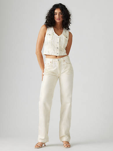 

Женские джинсы 90-х годов с покрытием 501 Levi's, цвет Luminary - White