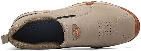 

Мужские походные кроссовки Eliogn с наружным протектором, нескользящие для кросс-кантри и прогулок, низкие кроссовки на молнии для мужчин, хаки