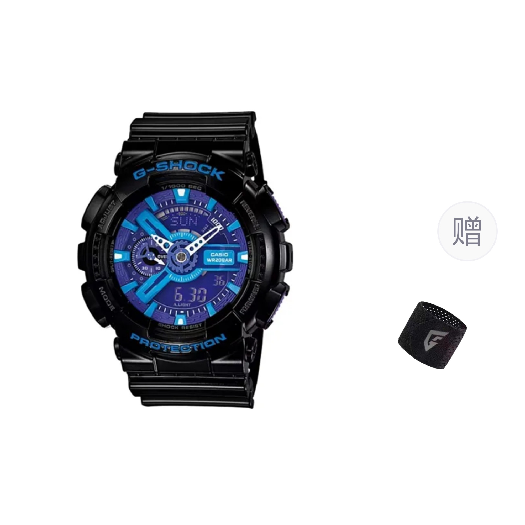 

CASIO Часы Men 53.4mm Blue Watch, Blue