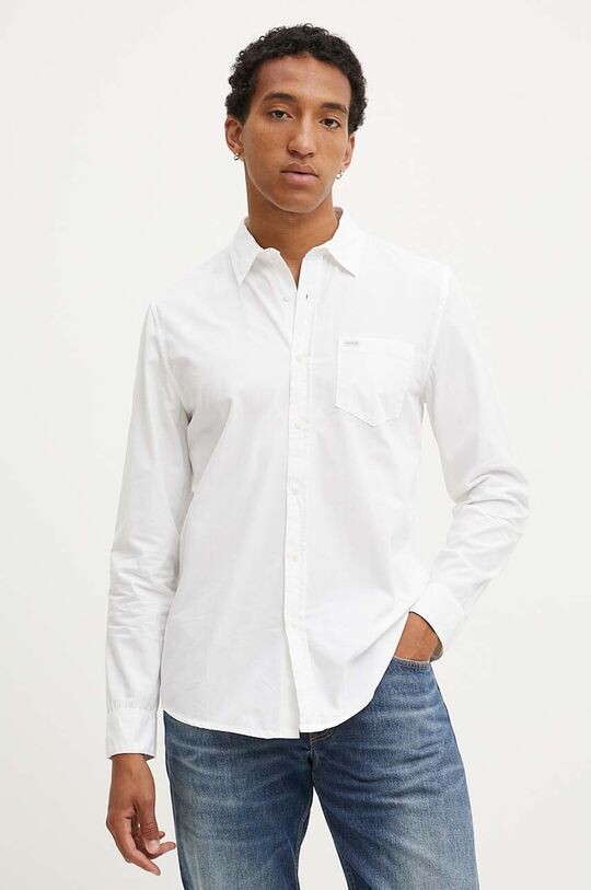 

Хлопковая рубашка Guess Jeans, белый