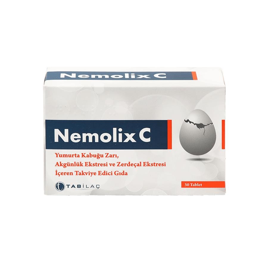 

Nemolix C Мембрана из яичной скорлупы 30 капсул TAB İLAÇ