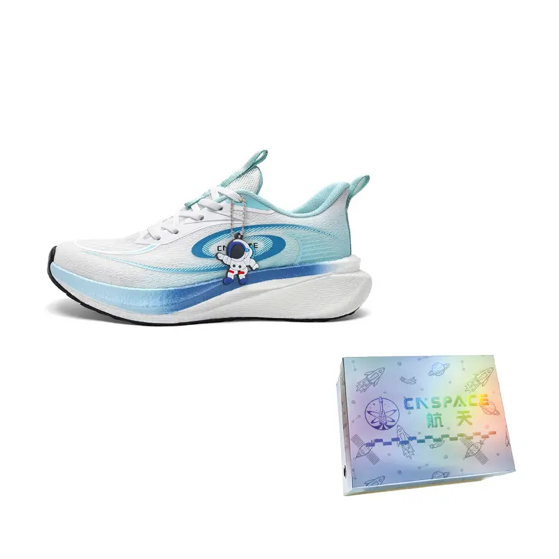 

China Aerospace Амортизирующие противоскользящие износостойкие низкие беговые кроссовки мужские Sky Blue, цвет Sky Blue