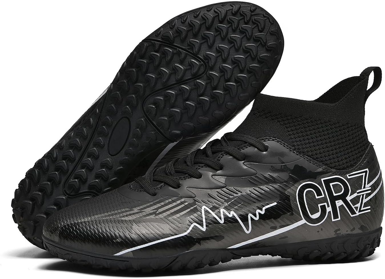 

Футбольные бутсы для мужчин и женщин, для игры в зале и на искусственном газоне, детские AG TF тренировочные футбольные кроссовки, унисекс Sunqin, черный