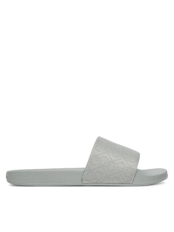 Мюли Pool Slide - Jacq HW0HW02420 Calvin Klein, серый