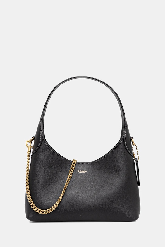 

Кожаная сумка Brooklyn 21 Coach, черный