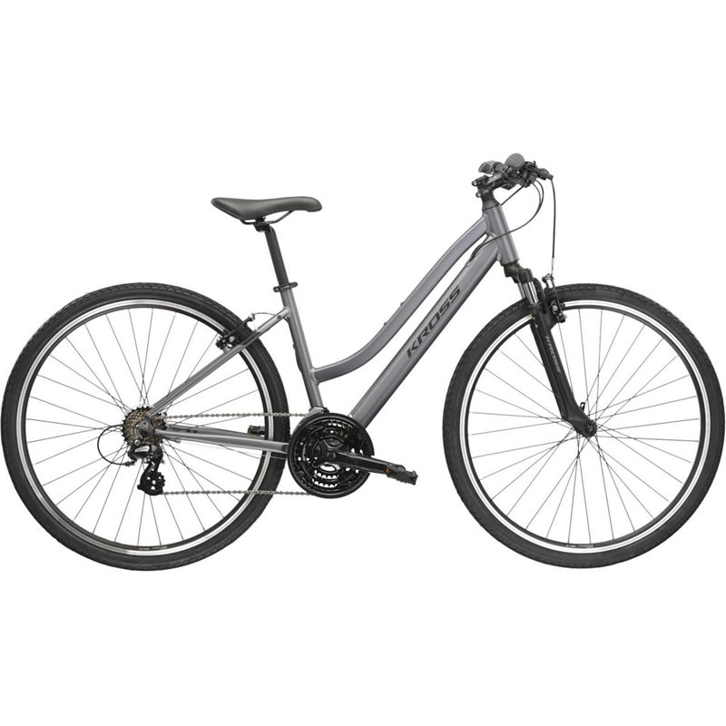 

Женский гибридный велосипед Kross Evado 2.0 Lady, графитовый
