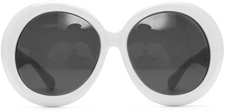 

Винтажные большие круглые солнцезащитные очки 2027 года для женщин, коричневый градиент, увеличенного размера, модные женские зеркальные очки с защитой от УФ-излучения UV400 MTZJH, 11