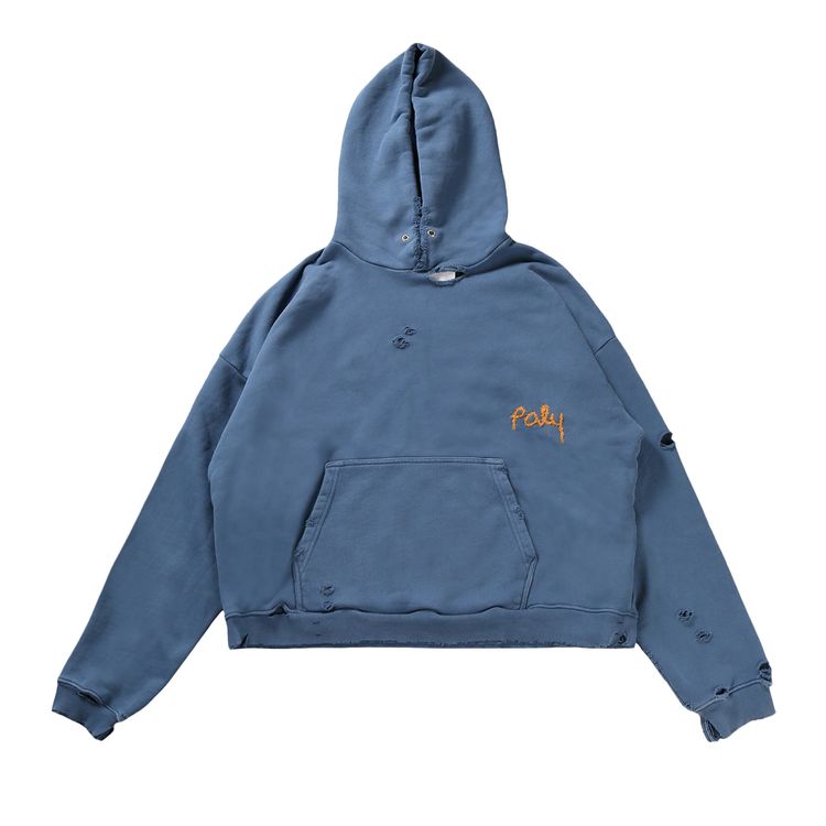 

Толстовка Paly Hollywood Blank Hooded Sweatshirt 'Navy', синий