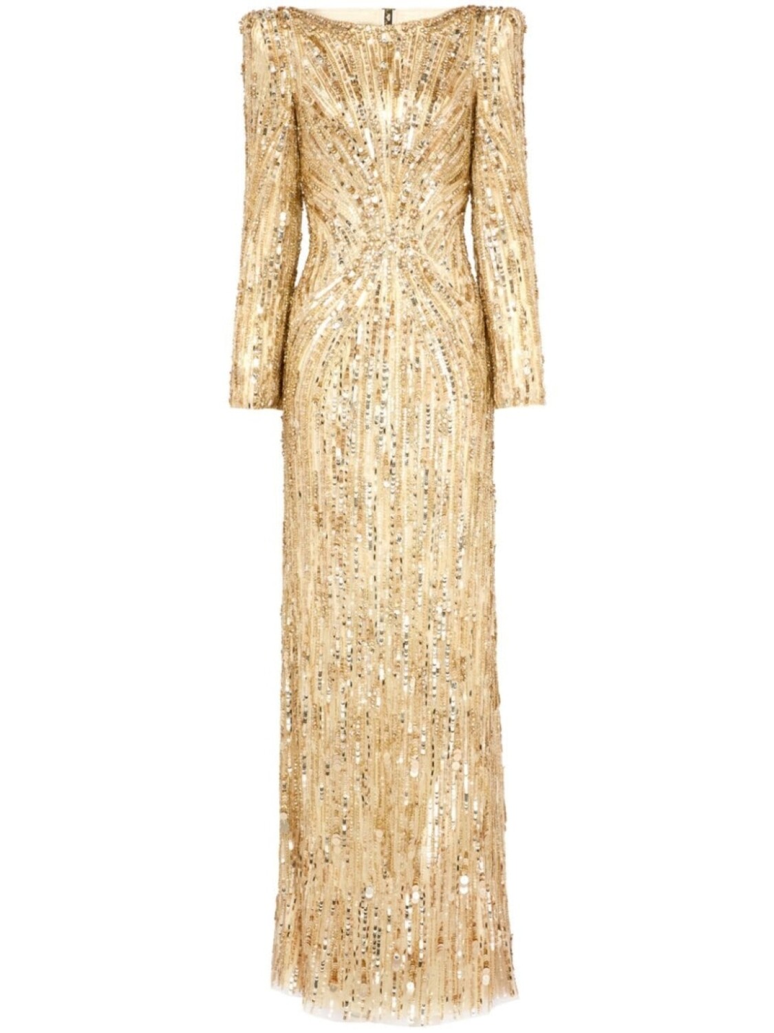 

Jenny Packham длинное платье Авалон, золотистый