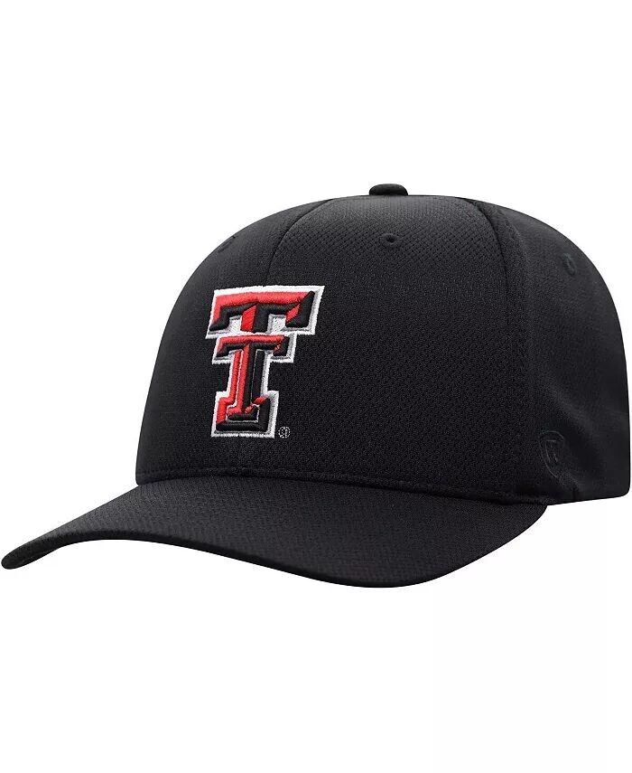 

Мужская черная кепка с логотипом Texas Tech Red Raiders Reflex Top Of The World