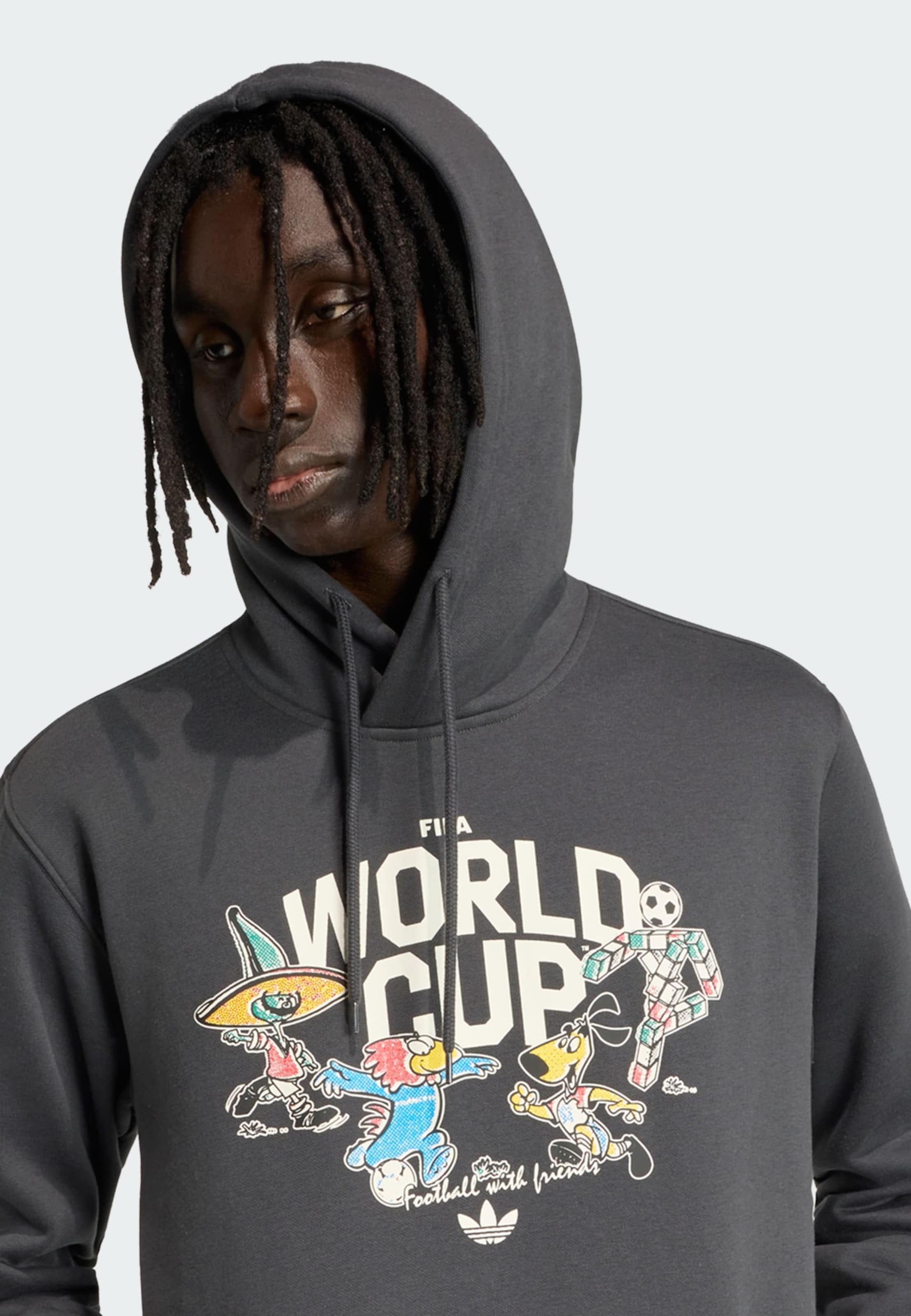 Adidas Originals Толстовка 'FIFA Weltmeisterschaft 26' в темно-сером цвете — фото 4