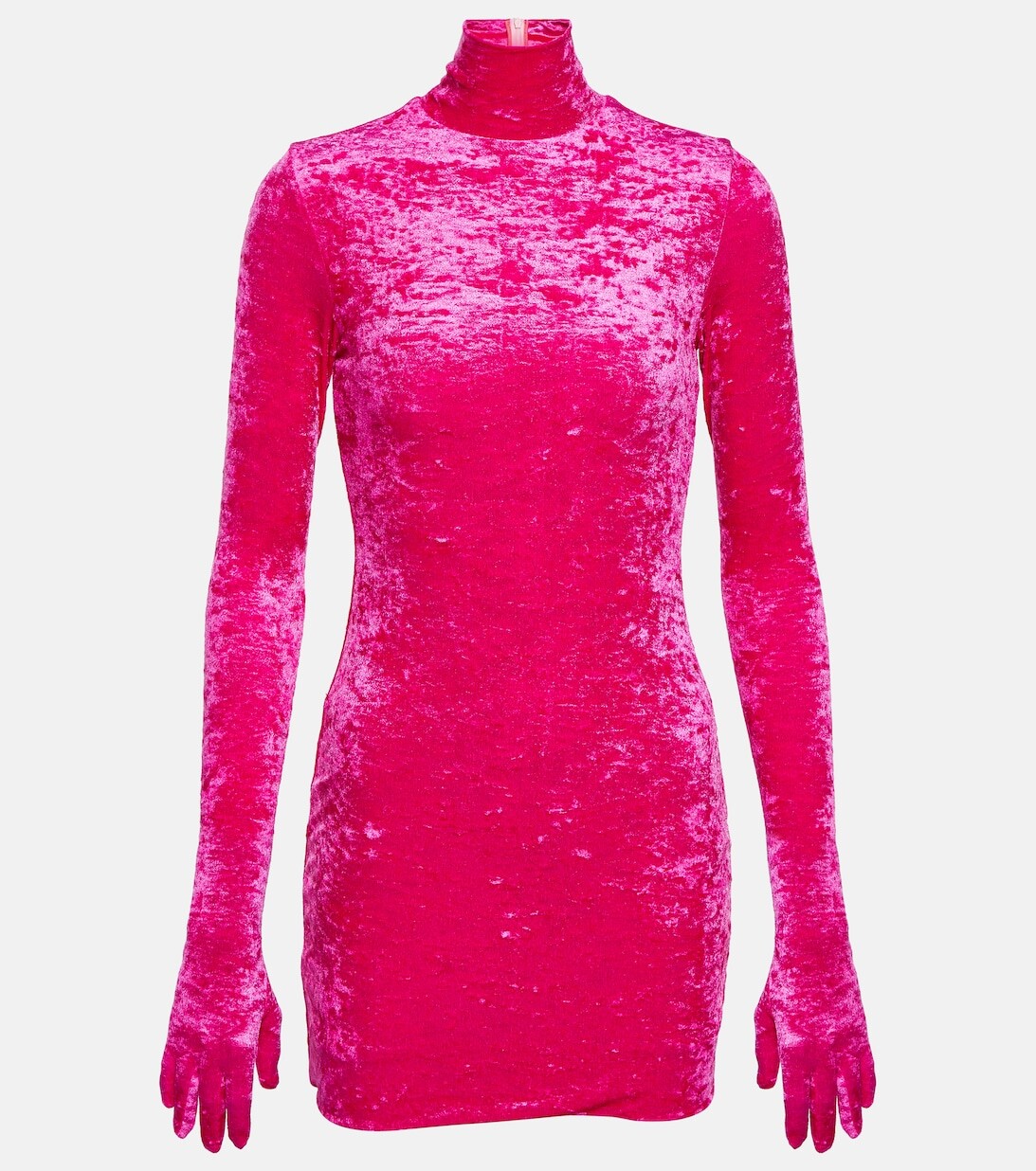 

Бархатное мини-платье VETEMENTS, розовый