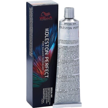 

Краска для волос Koleston Me+ 60 мл Цвет 0/43, Wella